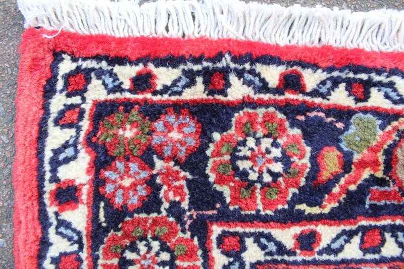 Vintage Hand Made Traditional Oriental Wool Orange Narrow Long Runner 466x80cm gallery