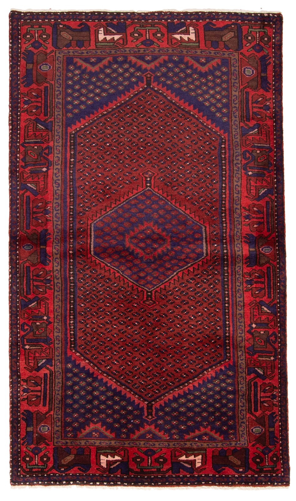Vintage 4'2" x 7'2" Traditional Hand Knotted Vegetable Dye Wool Area Rug gallery