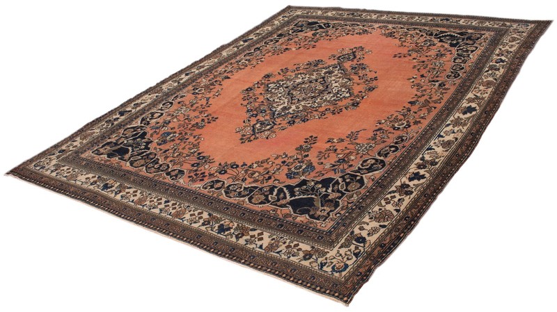 Vintage Hand-Knotted Area Rug 10'6" x 13'6" Traditional Oriental Wool Carpet gallery