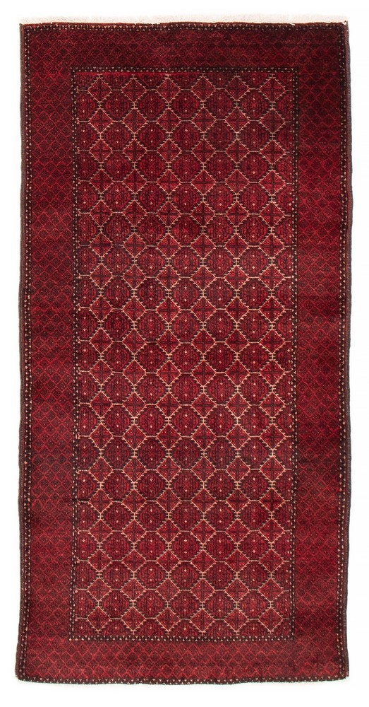Vintage Oriental Hand-Knotted Carpet 3'3" x 6'3" Traditional Wool Area Rug