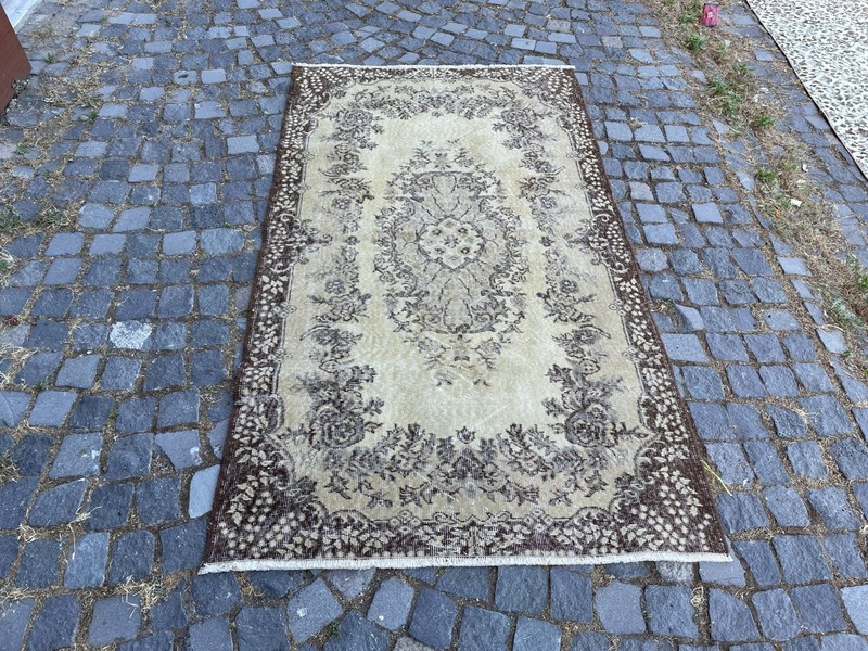 Home Decor Rug, Turkish Vintage Rug, Boho Decor Rug, 3,8 x 6,6 ft gallery