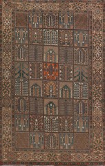 Garden Design Traditional Vintage Area Rug 7×10 ft Hand-knotted Wool Carpet