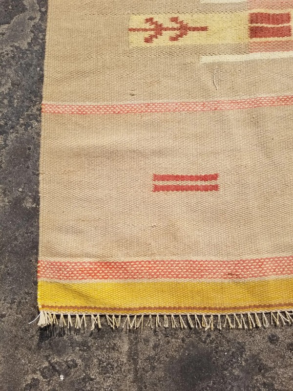 Vintage Traditional Handmade Oriental Flatweave Wool Multicolor Kilim 9.2x5.5 ft gallery