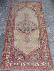 Distressed Antique S*a*r*a*b Tribal Rug. 194cm X 132cm.