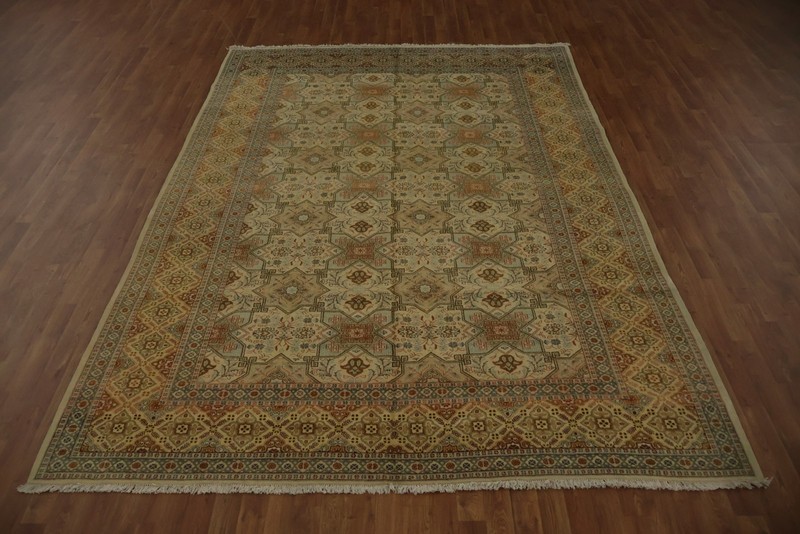 Timeless Elegance Handmade Area Rug 8x11 in Warm Tones Home Decor Room Size Rug gallery