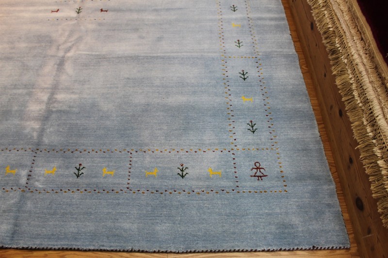 8X10 ft. Blue Color Modern Design Made out of NATURAL WOOL 8'X10' AREA RUG gallery