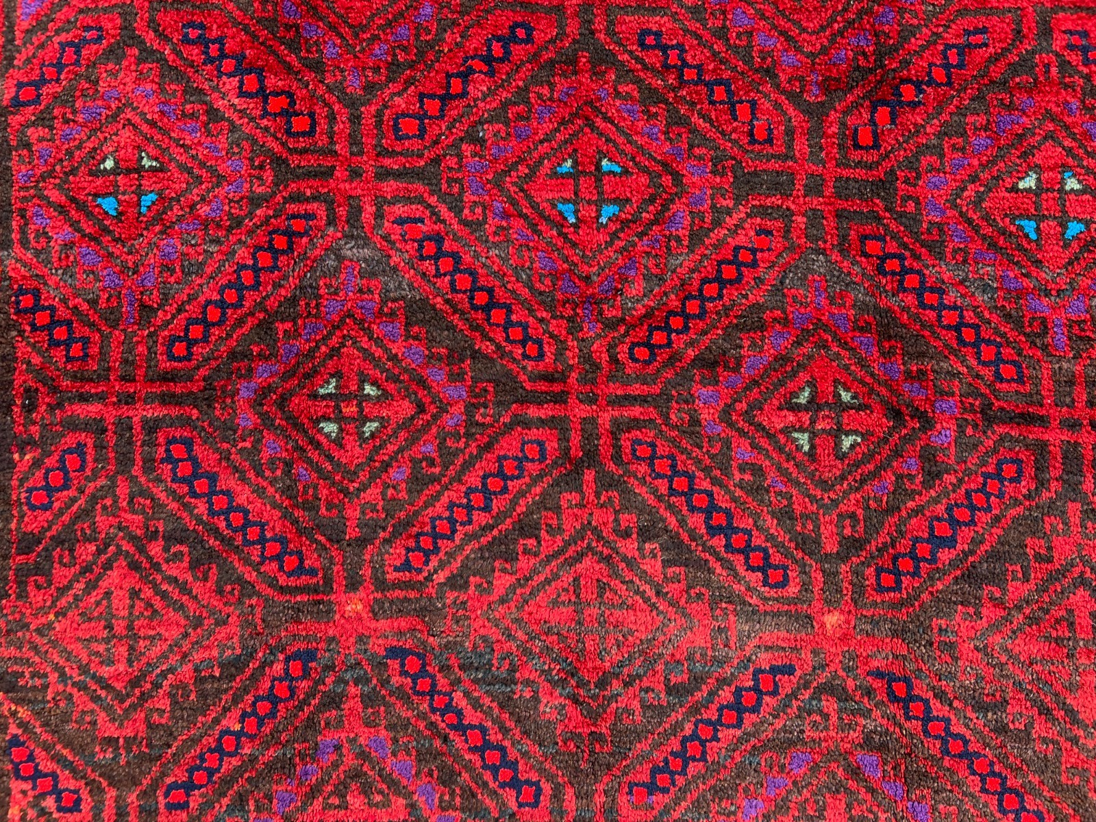135 X 222 cm COLLECTORS' ITEM Vintage Jamshiri Natural Vegetable Dye Tribal Rug gallery