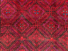 135 X 222 cm COLLECTORS’ ITEM Vintage Jamshiri Natural Vegetable Dye Tribal Rug