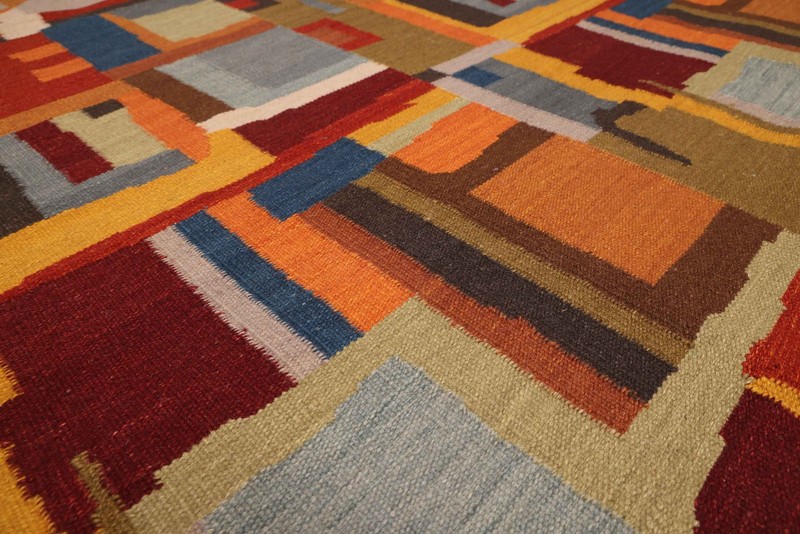 Vintage Hand Woven Area Rug 7'11" x 9'11" Traditional Wool Oriental Carpet gallery