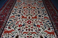 358 X 263CM COLLECTORS ITEM Stunning Vintage Oriental Shikarga Tree of Life Rug