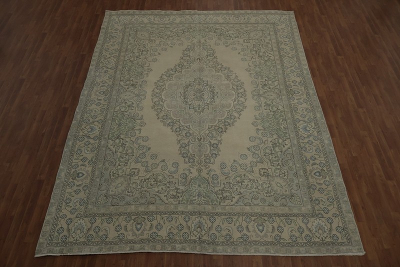 Elegantly Crafted Handmade Area Rug 9x13 Medallion with Intricate Floral Design gallery