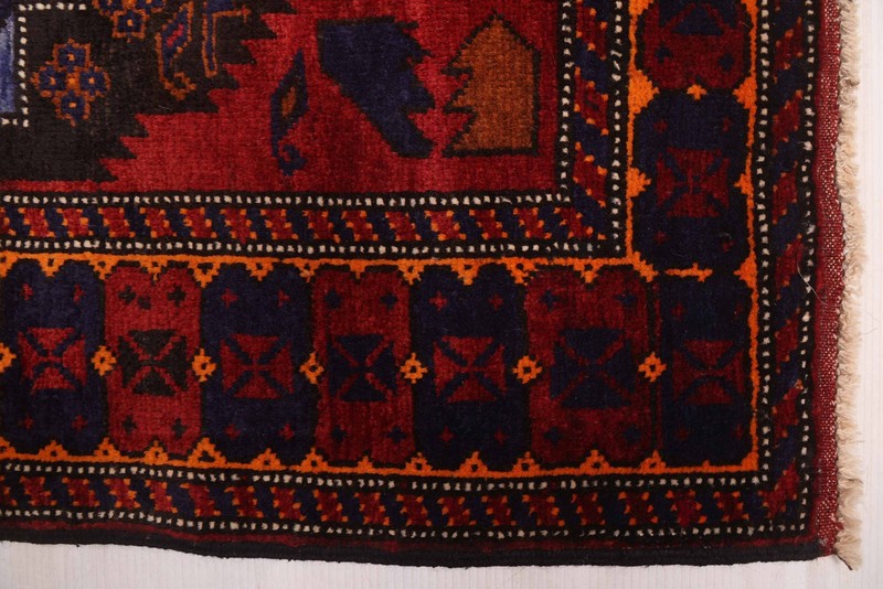 Traditional Vintage Hand-Knotted Area Rug 3'9" x 6'3" Oriental Wool Carpet gallery