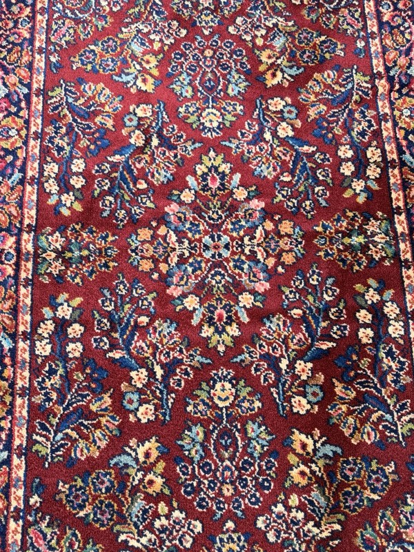 2.5x5 Karastan Rug 785 Red Sarouk -Professionally Washed gallery