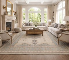 13′ x 16′ Vintage Hand Knotted Turkish Oushak Rug RUG FOR ESTATE Soft Colors