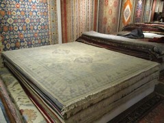 8×10 Amazing Lovely Design Vegetable Dye Handmade-knotted Wool Rug 585755