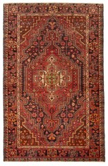 Vintage 4’4″ x 6’10” Traditional Hand Knotted Vegetable Dye Wool Area Rug