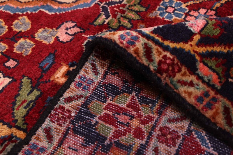 3'7" x 10'4" Vintage Hand-knotted Runner Rug Traditional Oriental Wool Carpet gallery