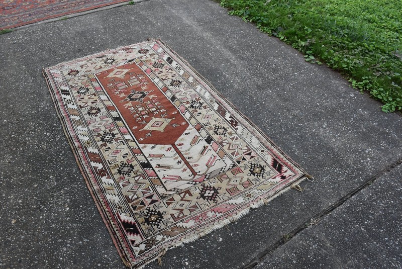 Antique Caucasian Rug Kazak Shirvan 3.5x6 gallery