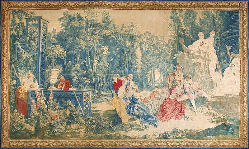10'x18' Mid 18th Century Beauvais Large Tapestry "La Musique" by Francois gallery