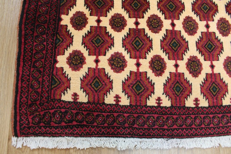 FINE HANDMADE ORIENTAL TRADITIONAL WOOL RUG WITH RICH PILE 200 X 110 CM gallery