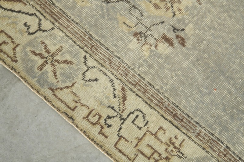 5x9 turkish vintage rug, hand-knotted oushak wool rug, boho decor carpet,722 gallery
