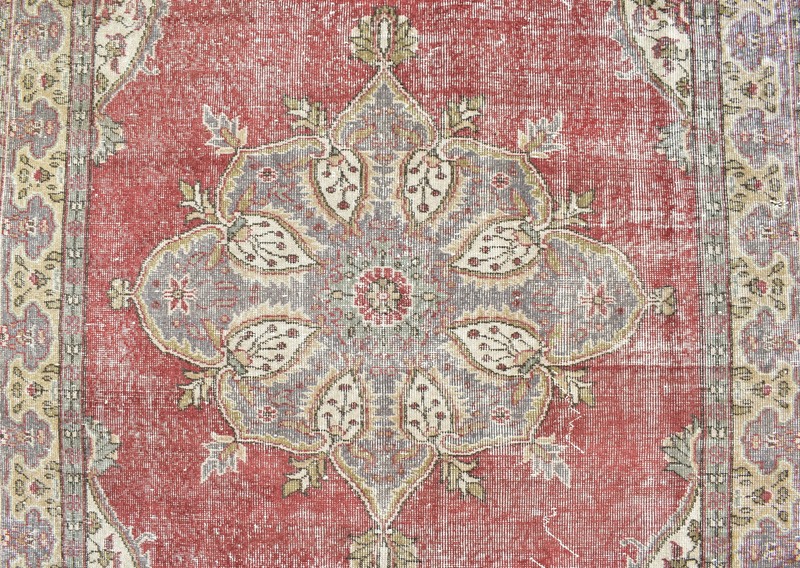 Turkish Rug 71''x108'' Oushak Rug Tribal 5x9 Rug Vintage Muted Color 181x276cm gallery
