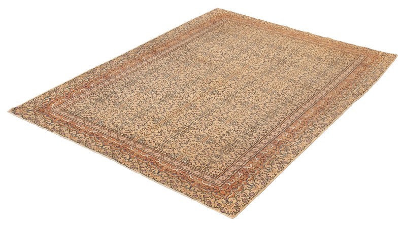 Traditional Vintage Hand-Knotted Oriental Carpet 6'7" x 9'5" Wool Area Rug gallery