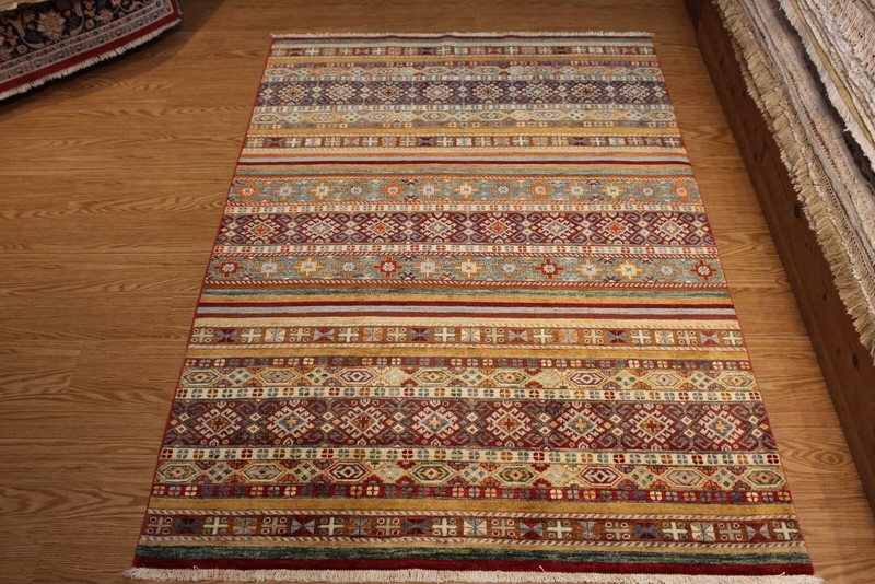 5' X 7' HANDMADE CAUCASIAN DESIGN FINE QUALITY WOOL RUG MULTI COLOR ARE RUG gallery
