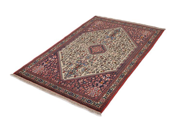 Hexagon Medallion Geometric Oriental 4' 3" x 6' 5" Pink Hand Knotted Area Rug gallery