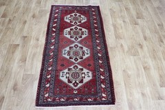 Antique Oriental Rug 142x72cm(4’8” x 2’4”) Hand Knotted Tribal Afghan Rug