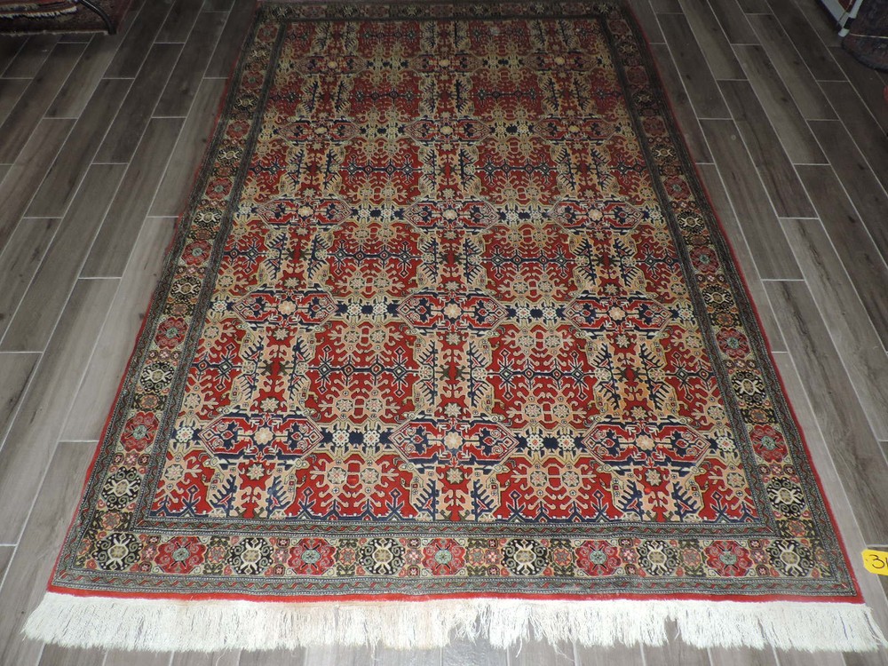 6x10ft. Vintage Handmade Caucasian Azerbaijan Wool Room Size Rug