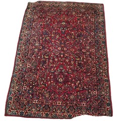 Antique Sarouk Mahajeran Rug 92″ L X 62″ W Hand Knotted Gorgeous Clean EUC