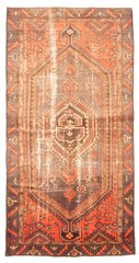 Vintage Hand-Knotted Area Rug 3’8″ x 7’7″ Traditional Oriental Wool Carpet