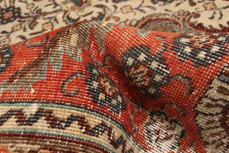 Vintage Hand-Knotted Area Rug 9'7" x 12'6" Traditional Wool Carpet gallery