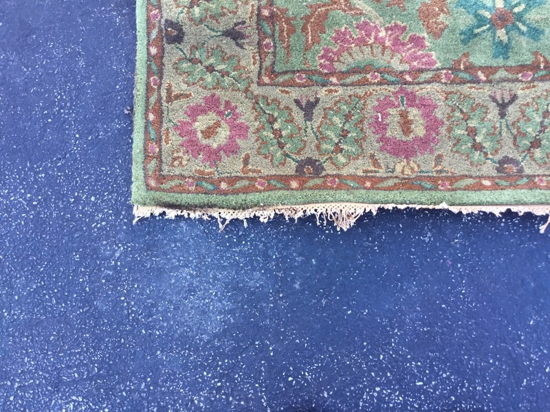 8' X 5' 100% WOOL RUG ANTIQUE HELLENIC RUG IMPORTS HAND TUFFTED IN INDIA gallery