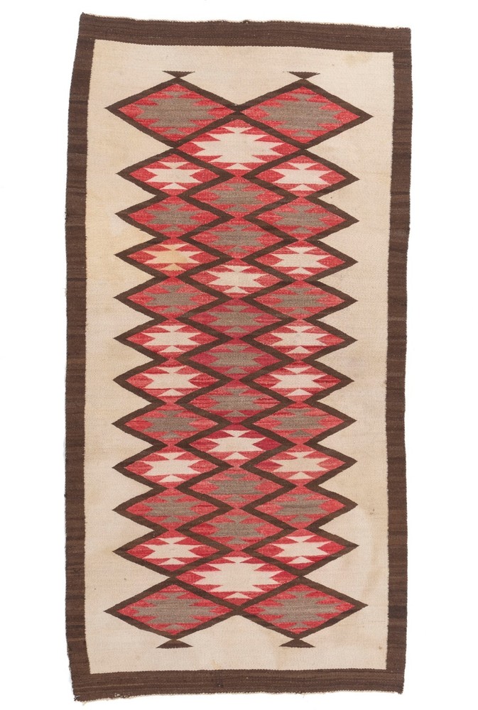 Vintage Navajo Rug 3'5 X 6'10 E21572