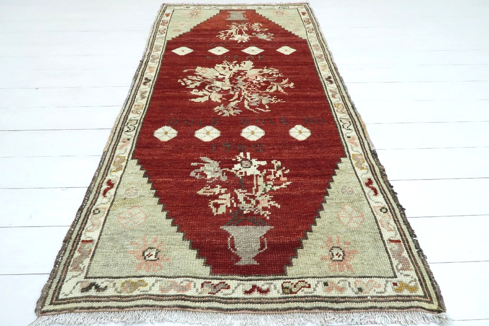 Anatolia Rug Handmade Carpet Doormat Bedroom Tapis Teppiche Area Rugs 35"x69"