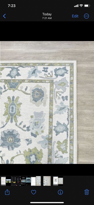 5'9 x 9'8 Ft Oushak Area Rug, Turkish Area Rug, Living Room Rug, Bohemian Rug gallery