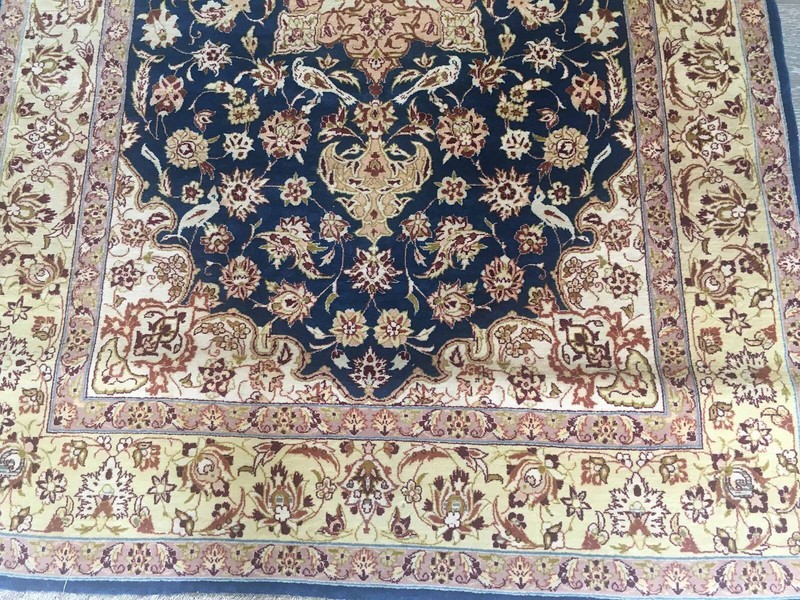 Silk & Wool Vintage Exquisite Hand-knotted Rug proximally 3’ X 5’ gallery