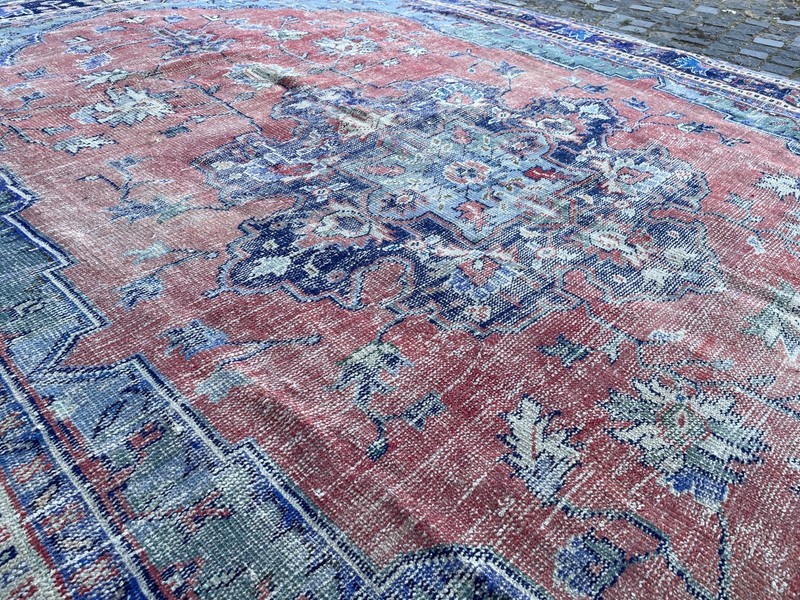 Turkish Vintage Rug, Handmade Wool Rug, Bohemian Large Rug, 8,1 x 11, ft gallery