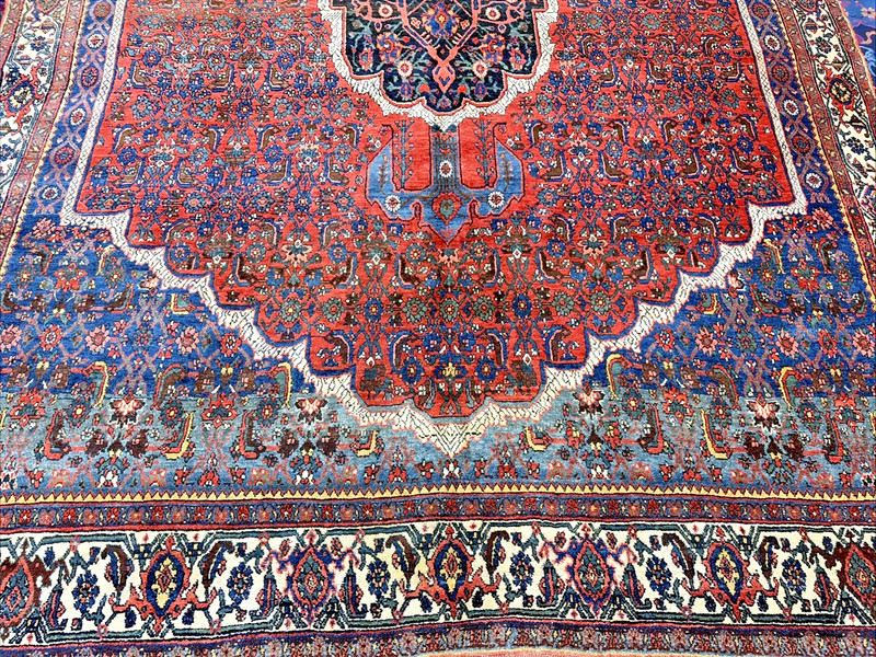 Auth: 19th C Antique Kurdish Bidjar Collectors Choice Beauty Organic 8x11 gallery