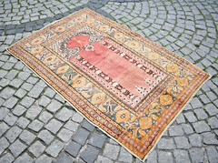 Fabulous Antique Rare Turkish Rug 45” x 68” Collectors Item Anatolian Wool Rug