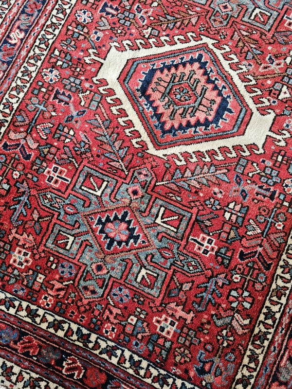 3.7 x 9.2 ANTIQUE CAUCASIAN HERIZ SERAPI KAZAK VINTAGE USHAK TRIBAL RUNNER gallery