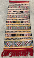 Vintage Traditional Handmade Beautiful Moroccan Kilim Floor Rug 116×50 cm