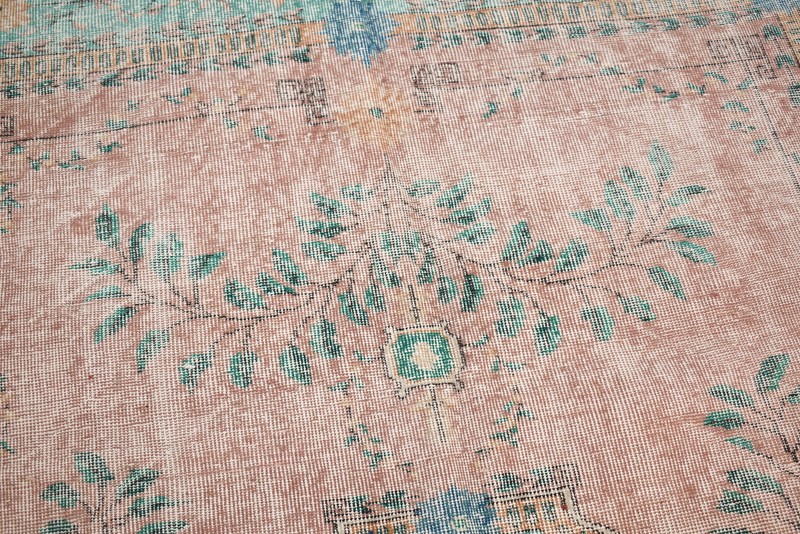 Turkish Rug 6x10 Handwoven Oushak Rug 210x326cm Natural Wool Carpet Muted Rug gallery