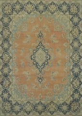 Wool Rust Living Room Rug 10×13 Handmade Traditional Semi-Antique Carpet