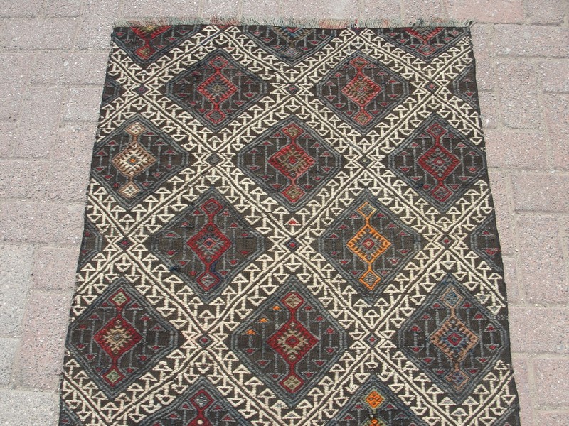 3x4 ft Handmade Anatolian Kilim Rug - Rugs for living room gallery
