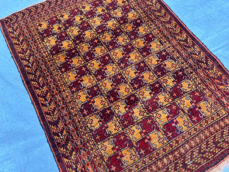 COLLECTORS' PIECE Vintage Stunning Natural Vegetable Dye Alla Mahmal Turkoman Ru gallery