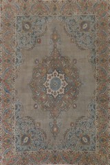 Over Dyed Traditional Area Rug 9×13 Hand-knotted Wool Brown Carpet Vintage