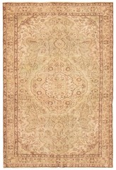 Vintage Hand-Knotted Area Rug 5’4″ x 8’1″ Traditional Oriental Wool Carpet